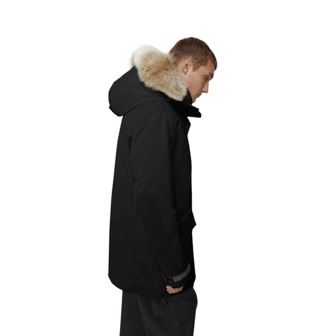 Canada Goose Parka lungo Carson Parka Uomo Black Label Nero - Francavilla Moda