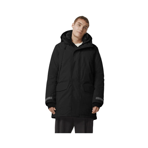 Canada Goose Parka lungo Carson Parka Uomo Black Label Nero - Francavilla Moda