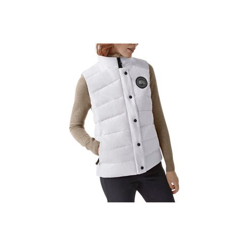 Gilet Donna Freestyle Vest con logo Black Label Ghiaccio CANADA GOOSE- Francavilla Moda