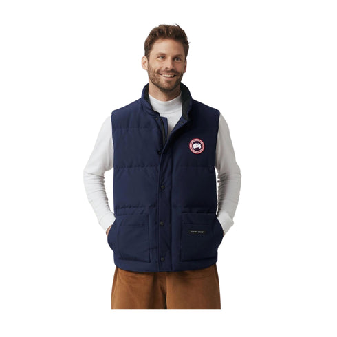 Canada Goose Piumino smanicato Gilet Uomo Freestyle Crew Vest Blu - Francavilla Moda