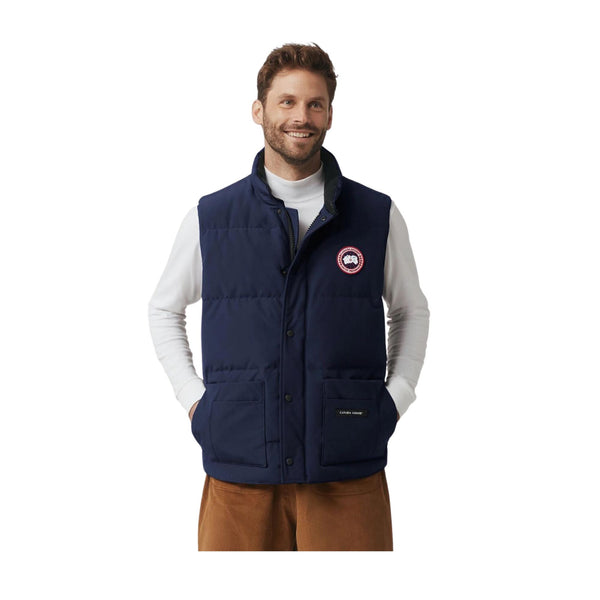 Canada Goose Piumino smanicato Gilet Uomo Freestyle Crew Vest Blu - Francavilla Moda