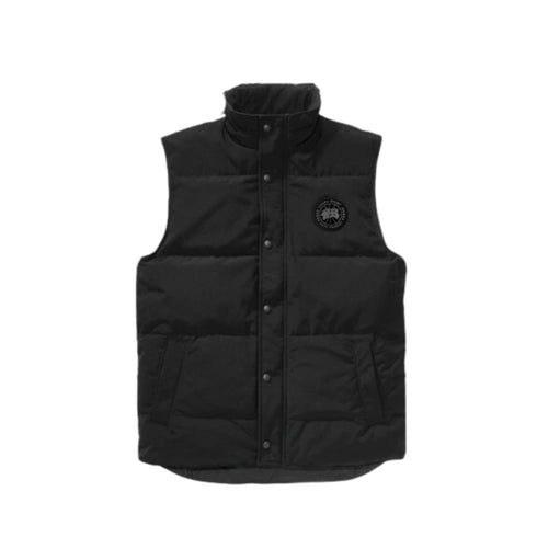 Canada Goose Piumino smanicato Gilet Uomo Garson con bottoni Nero - Francavilla Moda