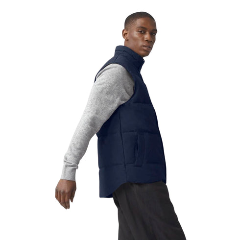 Canada Goose Piumino smanicato Gilet Uomo Garson con bottoni Blu A23-CANADA GOOSE4151MB-63-S - Francavilla Moda