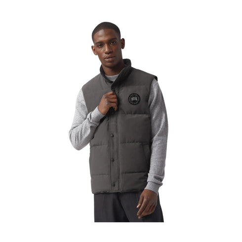 Canada Goose Piumino smanicato Gilet Uomo Garson con bottoni Grigio medio A23-CANADA GOOSE4151MB-811-S - Francavilla Moda