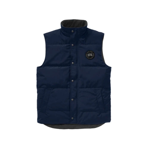 Canada Goose Piumino smanicato Gilet Uomo Garson con bottoni Blu A23-CANADA GOOSE4151MB-63-S - Francavilla Moda