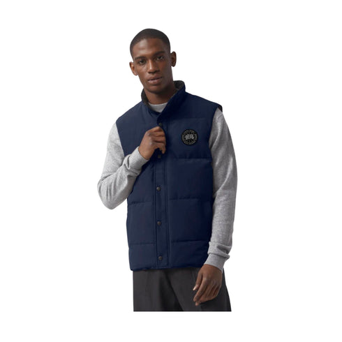 Canada Goose Piumino smanicato Gilet Uomo Garson con bottoni Blu A23-CANADA GOOSE4151MB-63-S - Francavilla Moda