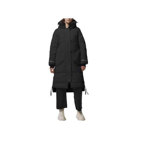 Parka ALDRIDGE Donna maniche articolate Black Label Nero CANADA GOOSE- Francavilla Moda