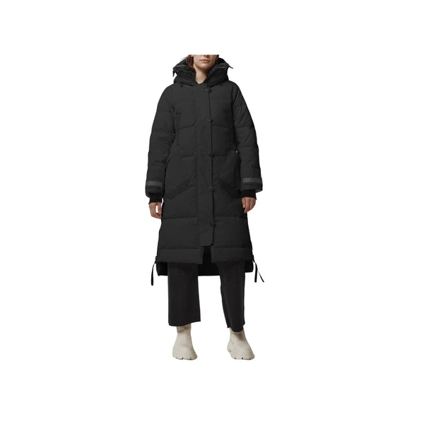 Parka ALDRIDGE Donna maniche articolate Black Label Nero CANADA GOOSE- Francavilla Moda