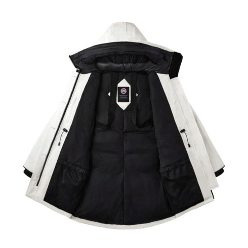 Canada Goose Parka lungo Parka Donna lungo Rossclair Parka Bianco - Francavilla Moda