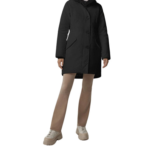 Canada Goose Parka medio Parka Donna lungo Rossclair Parka Nero - Francavilla Moda