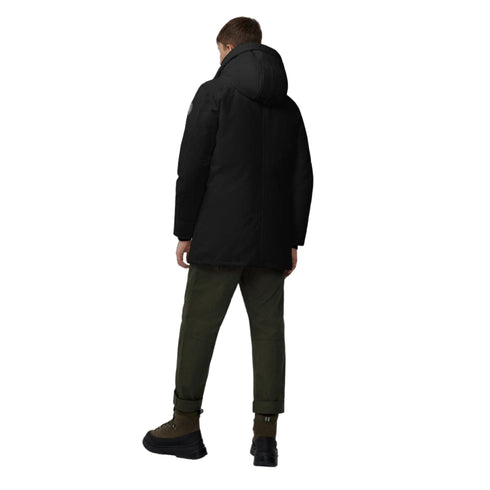 Canada Goose Parka medio Parka Uomo Chateau media lunghezza Nero - Francavilla Moda