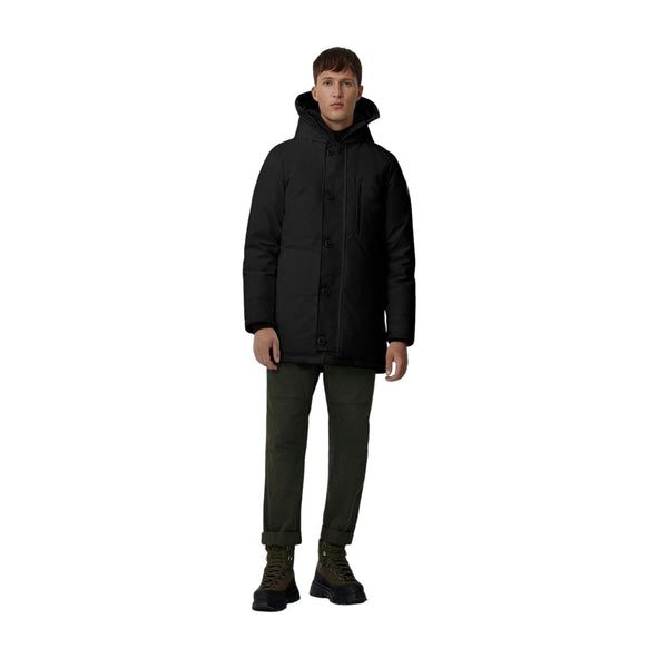 Canada Goose Parka medio Parka Uomo Chateau media lunghezza Nero - Francavilla Moda