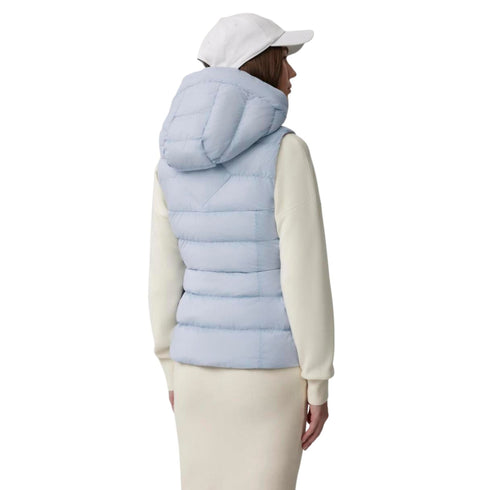 Canada Goose Piumino smanicato Piumino smanicato Donna Clair Vest White Disc Celeste - Francavilla Moda