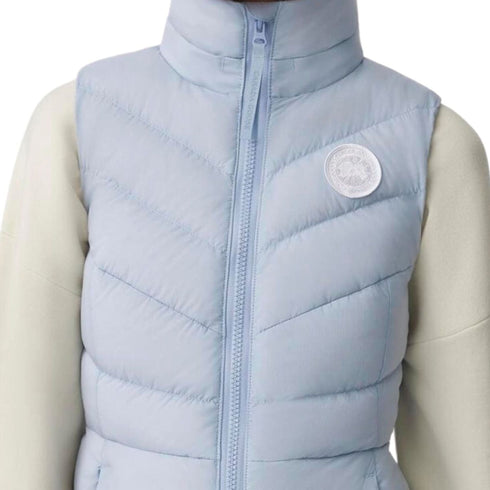 Canada Goose Piumino smanicato Piumino smanicato Donna Clair Vest White Disc Celeste - Francavilla Moda