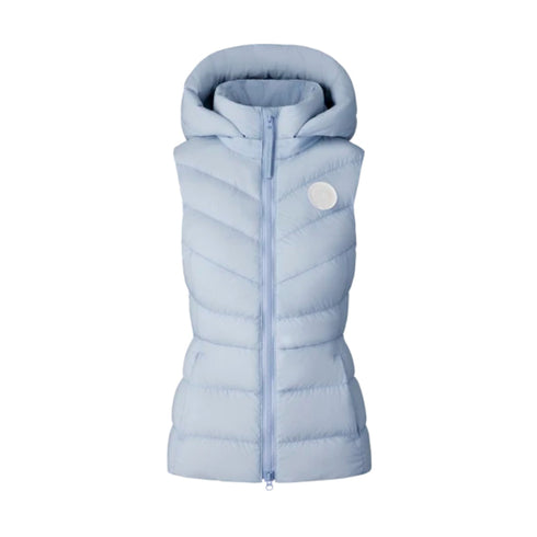 Canada Goose Piumino smanicato Piumino smanicato Donna Clair Vest White Disc Celeste - Francavilla Moda