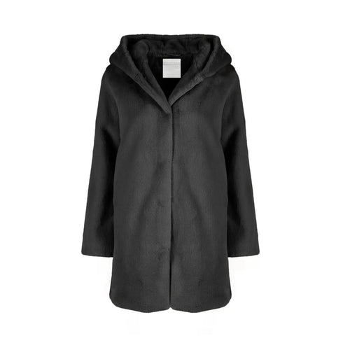 Censured Pelliccia Pelliccia Donna ecologica lunga Nero A23-CENSUREDCW1881TFRC3-90-XS - Francavilla Moda