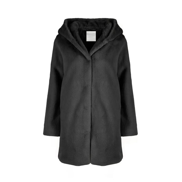 Censured Pelliccia Pelliccia Donna ecologica lunga Nero A23-CENSUREDCW1881TFRC3-90-XS - Francavilla Moda