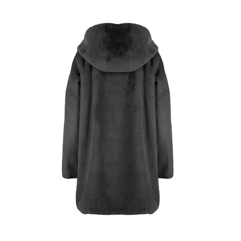 Censured Pelliccia Pelliccia Donna ecologica lunga Nero A23-CENSUREDCW1881TFRC3-90-XS - Francavilla Moda