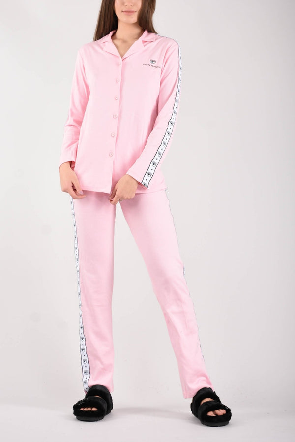 Pigiama Donna Chiara Ferragni tinta unita LOGOMANIA Rosa CHIARA FERRAGNI- Francavilla Moda