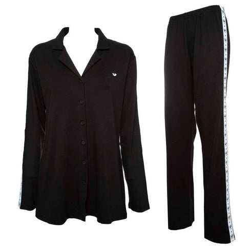 Pigiama Donna Chiara Ferragni tinta unita LOGOMANIA Nero CHIARA FERRAGNI- Francavilla Moda