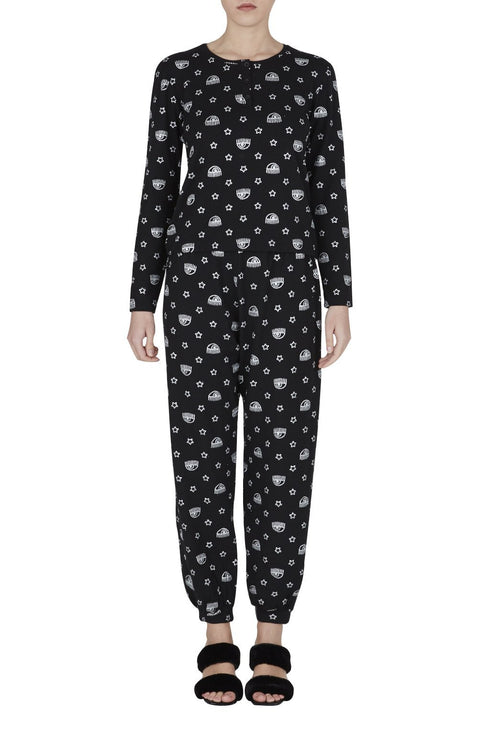 Pigiama Donna Fantasy Print Black SILVER Chiara Ferragni Nero CHIARA FERRAGNI- Francavilla Moda