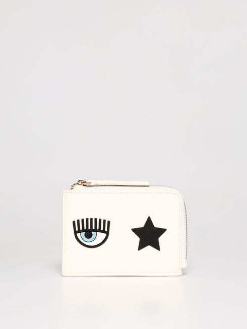 Portafogli Donna con Eye Star logo Bianco Chiara Ferragni- Francavilla Moda