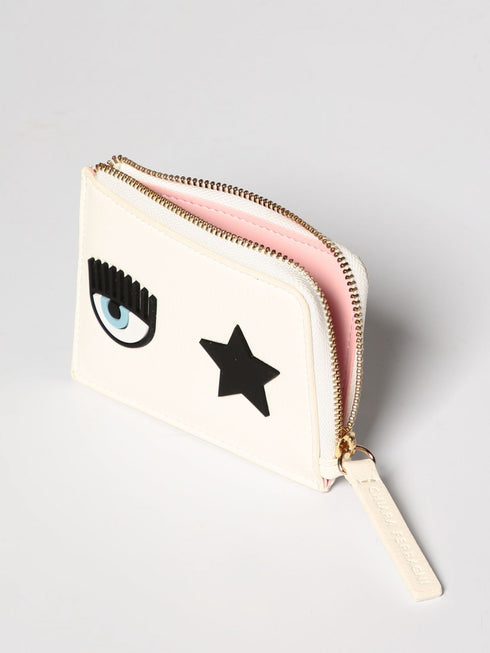 Portafogli Donna con Eye Star logo Bianco Chiara Ferragni- Francavilla Moda