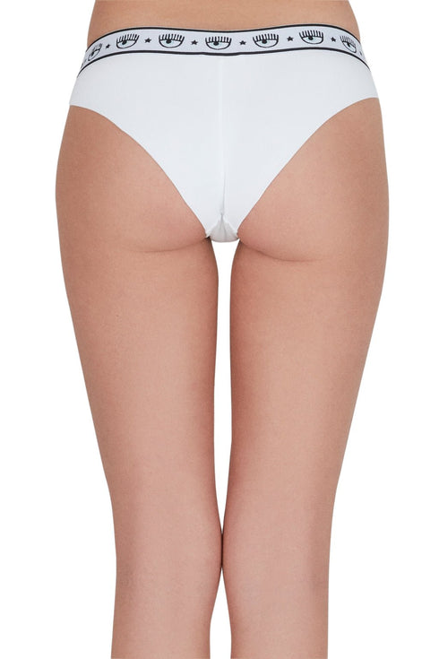 Slip brasiliana Donna Logomania Tape set bipack Bianco CHIARA FERRAGNI- Francavilla Moda