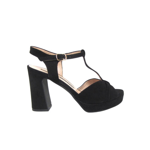 Chiarini Bologna Sandali Sandalo Donna alto con plateau Nero - Francavilla Moda