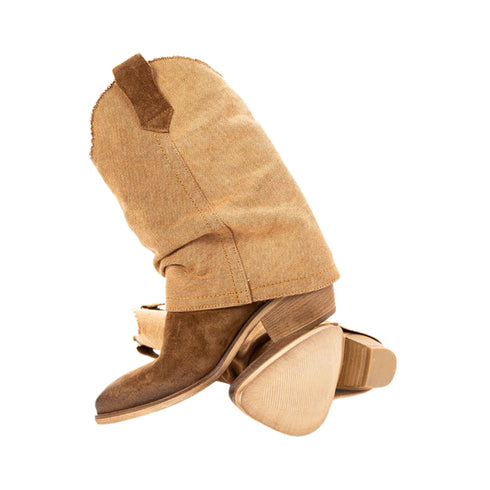 Chiarini Bologna Stivali Stivale Donna texano con risvolto Cuoio - Francavilla Moda