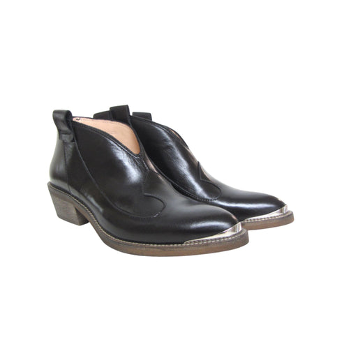 Chiarini Bologna Stivali Stivaletto Donna texano basso Nero - Francavilla Moda