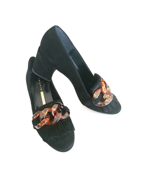Scarpa Donna con morsetto tartaruga Nero CHIARINI- Francavilla Moda