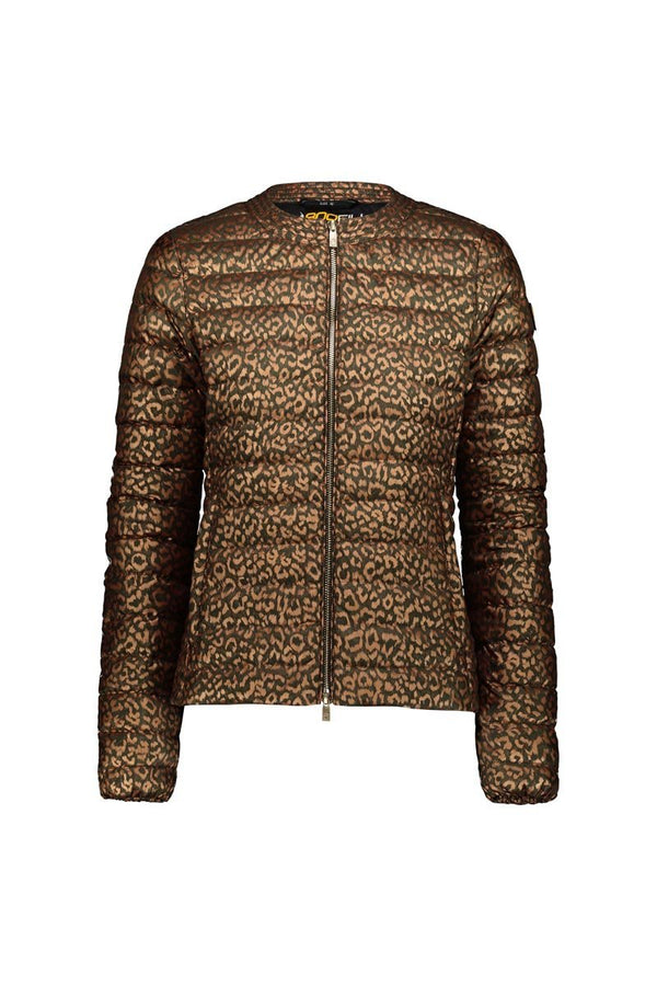 Giubbino Donna GRACE con stampa animalier Verde oro CIESSE PIUMINI- Francavilla Moda