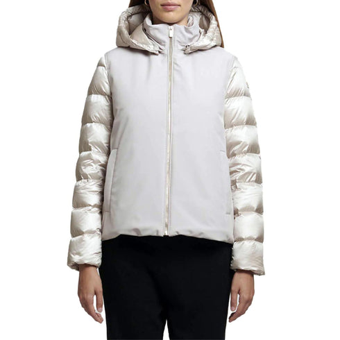 Piumino Donna corto Stella in softshell Silver claude CIESSE PIUMINI- Francavilla Moda