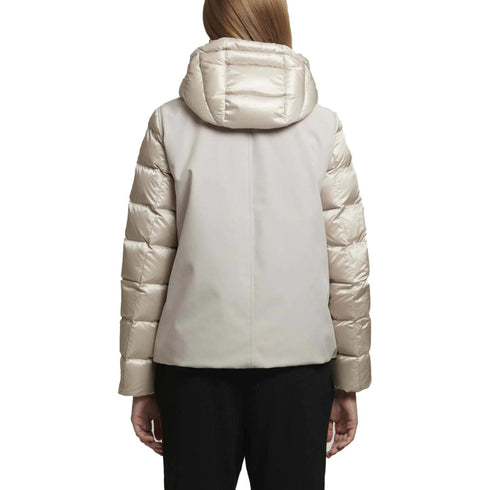 Piumino Donna corto Stella in softshell Silver claude CIESSE PIUMINI- Francavilla Moda