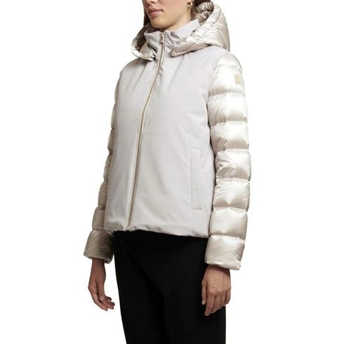 Piumino Donna corto Stella in softshell Silver claude CIESSE PIUMINI- Francavilla Moda