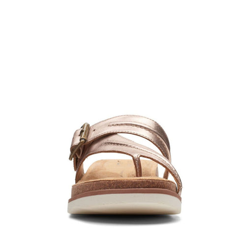 Sandalo Donna infradito con fibbia Rosa CLARKS- Francavilla Moda