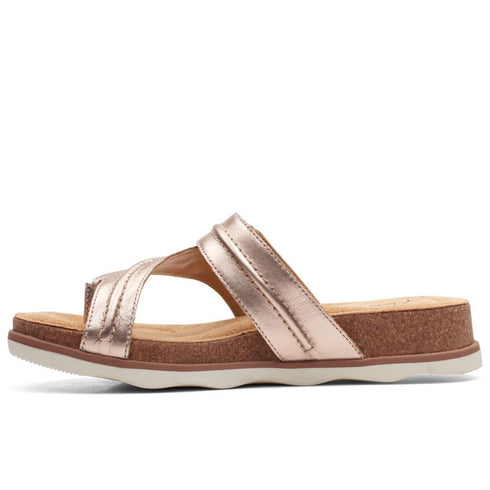 Sandalo Donna infradito con fibbia Rosa CLARKS- Francavilla Moda