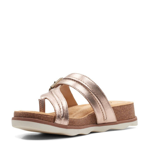 Sandalo Donna infradito con fibbia Rosa CLARKS- Francavilla Moda