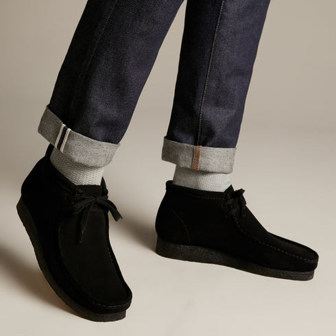 Stivaletto Uomo WALLABEE BOOT Nero CLARKS- Francavilla Moda