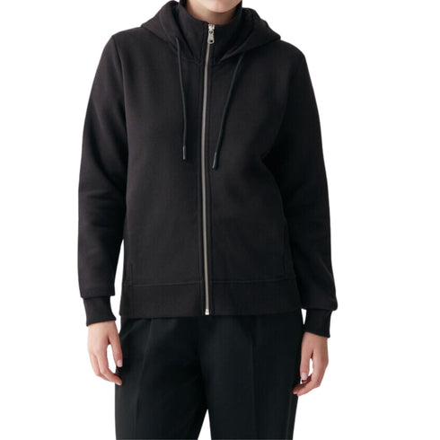 Felpa Donna con zip e cappuccio Nero Colmar- Francavilla Moda