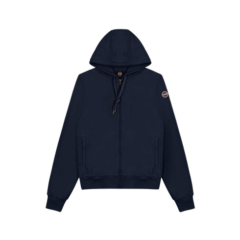 Felpa Uomo con zip e cappuccio Blu COLMAR- Francavilla Moda