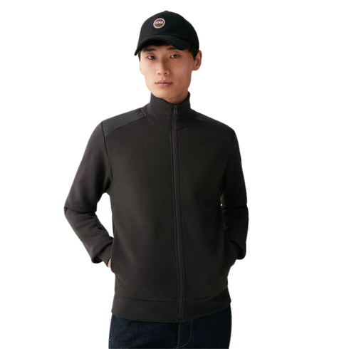 Colmar Felpa con zip Felpa Uomo full zip in cotone Grigio scuro - Francavilla Moda