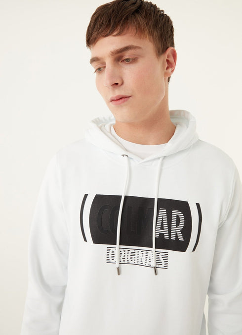 Felpa Uomo MU82066UX con stampa al petto Bianco COLMAR- Francavilla Moda