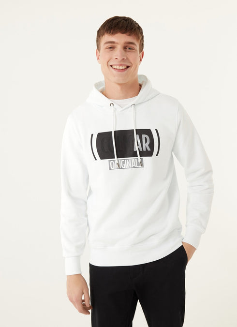 Felpa Uomo MU82066UX con stampa al petto Bianco COLMAR- Francavilla Moda