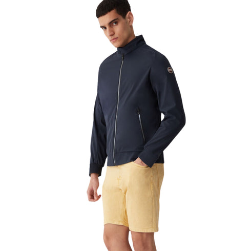 Colmar Giubbino Giacca Uomo modello biker in softshell Blu - Francavilla Moda