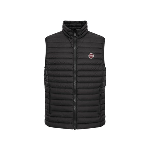Gilet Uomo trapuntato con logo Blu Colmar- Francavilla Moda