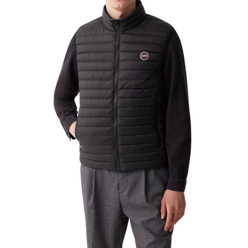 Gilet Uomo trapuntato con logo Blu Colmar- Francavilla Moda