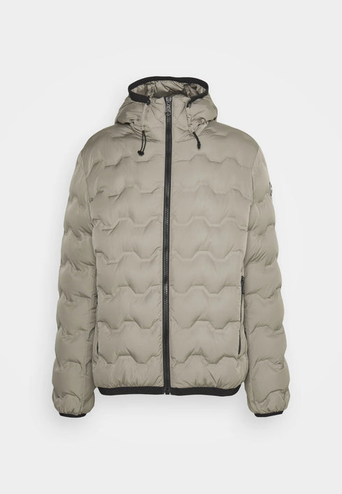 Colmar Piumino corto Piumino Uomo corto con motivo ondulato laserata Coffee cream A23-COLMARMU1208R2WX-606-48 - Francavilla Moda