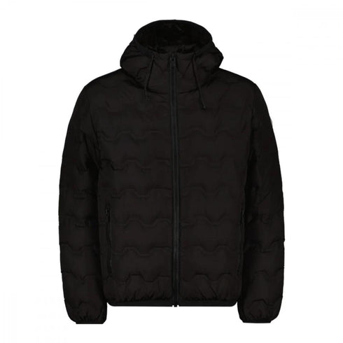 Piumino Uomo corto con motivo ondulato laserata Nero Colmar- Francavilla Moda